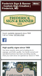 Mobile Screenshot of fredericksignandbanner.com